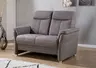 Sofa - 2-Sitzer, Stoff, Braun