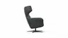 Sessel Noto Relax II - Rückenlehne verstellbar, Leder, schwarz