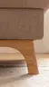 Ecksofa Tulsa KS - 2,5-Sitzer, Spitzecke und 1,5-Sitzer mit Anstellhocker rechts, Stoff, Graubeige