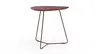 Ecktisch Fano - LBH ca. 59x50x50 cm, Fenix, Bordeaux