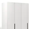 Drehtürenschrank Loretto - B ca. 280 cm, Lack matt, Weiß