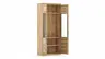 Vitrine Faro Plus - BH ca. 92x213 cm, Wildeiche massiv, Bianco
