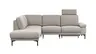 Ecksofa Matero - Ecke mit 2-Sitzer rechts inkl. Relaxfunktion motorisch und Sitzvorzug, Stoff, Hellgrau