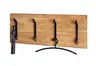 Wandgarderobe - B ca. 90 cm, Akazie, Schwarz