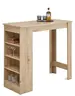 Bartisch - LB ca. 115x50 cm, Artisan Eiche Nachbildung, Schwarz
