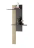 Wandboard - B ca. 75 cm, Anthrazit, Eiche massiv