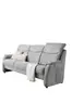Sofa EM Sill - 3-Sitzer, mit Kopfteilverstellung, Stoff, Grau