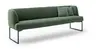 Polsterbank - Breite ca. 280 cm, Stoff, Khaki