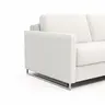 Sofa Nuoro - 2,5-Sitzer inkl. Schlaffunktion, Armlehne mit Kufe, Stoff, Natur