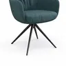 Armlehnstuhl Mis Legere - Boucle, Blau, Stativ, Anthrazit