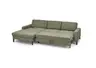 Ecksofa CALM MOVE 2.0 - Longchair links mit 2,5-Sitzer, Schlaffunktion, Feincord, Olive
