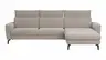 Ecksofa Avela - 2,5-Sitzer mit Longchair rechts inkl. Kopfteile verstellbar, Stoff, Bisquit