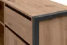 Eckschreibtisch- LB ca. 139x60 cm, Eiche Dekor, Anthrazit
