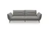 Megasofa PAYTON - 3-Sitzer, Stoff, Grau