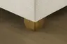  Boxspringbett HADAI- Liegefläche ca. 180x200 cm, Stoff, Hellgrau