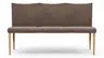 Polsterbank Florea - Breite ca. 155 cm, Stoff, Dunkelbraun