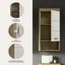 Hängeschrank - B ca. 37 cm, Evoke Eiche Nachbildung, Kaschmir