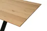 Esstisch MATTIES - ausziehbar, LB ca. 180x90 cm, Eiche Furnier, Schweizer Kante, Schwarz