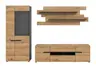 Wohnwand Canu - Basalt grau, Artisan Eiche Nachbildung