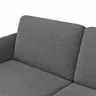 Ecksofa Enna - 3-Sitzer, Ecke rechts, Sitzvorzug (motorisch), Stoff, Anthrazit