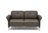 Sofa La Paz - 2,5-Sitzer, Kopfteil verstellbar, Leder, Graphit