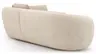 Ecksofa Karasu - 3-Sitzer mit Ottomane rechts, Stoff, Natur