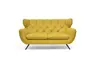 Sofa CHIRA - 2,5-Sitzer, Stoff, Gelb