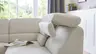 Ecksofa Valera - 3-Sitzer mit Ecke rechts inkl. Rückenlehne verstellbar, Stoff, Natur