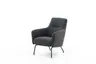 Sessel Rufus niedrig, Stoff, Lava