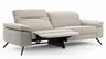 Sofa Rafaela 2.0 - 3-Sitzer inkl. 1x Relaxfunktion und Kopfteile verstellbar, Stoff, Champagner