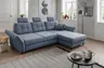 Polsterecke - 2-Sitzer, Ecke rechts, inkl. Funktionen, Stoff, Hellblau