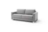 Sofa Nuoro - 2,5-Sitzer inkl. Schlaffunktion, Armlehne 1, Stoff, Grau