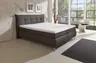 Boxspringbett HAROA- Liegefläche ca. 180x200 cm, Stoff, Anthrazit