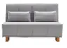 Schlafsofa EASY DELUXE - 2-Sitzer, 140 cm inkl. Schlaffunktion, Stoff Hellgrau 