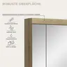 Spiegelschrank - B ca. 60 cm, Evoke Eiche Nachbildung