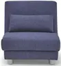 Funktionssessel EASY Optik A - 1-Sitzer, 80 cm inkl. Schlaffunktion, Stoff, Blau