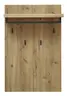 Garderobenpaneel mit Bank - B/H/T 70x108x31 cm, Wildeiche massiv 