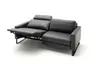 Sofa Enna - 3,5-Sitzer inklusive Relaxfunktion (motorisch), links und rechts, Leder, Anthrazit