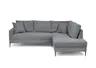 Ecksofa - 3-Sitzer, Ecke rechts, Stoff, Grau