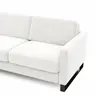 Schlafsofa Laredo - Longchair mit 2-Sitzer rechts inkl. Schlaffunktion mit Bettkasten, Stoff, Graubeige