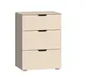 Nachtkommode JOIN IT- Nougat, Glas, Creme