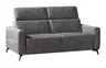 Schlafsofa EM Seipa - Kopfteil verstellbar, Stoff, Grau