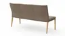 Polsterbank Tuma - Breite ca. 175 cm, Leder, Sand