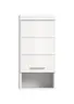 Hängeschrank - B ca. 37 cm, Weiß, Weiß Hochglanz