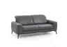 Sofa - 3-Sitzer, Kopfteil verstellbar, Stoff, Graphit