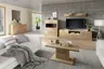 Couchtisch - LB ca. 95x55 cm, Eiche Nachbildung, Eiche massiv geölt