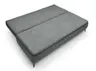 Sofa JANIN - 2-Sitzer, Schlaffunktion mit Bettkasten, Stoff, Dunkelgrau