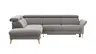 Sofa Maryville - Eckelement und Abschlussteil medium links mit 2,5-Sitzer, inkl. Schlaffunktion, Stauraum, Armlehne/Kopfteil verstellbar, Stoff, Grau