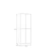 Schuhschrank FAID- B ca. 75 cm, Hellgrau