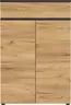 Aktenschrank GRIFFIN - B ca. 80 cm, Graphit, Eiche Nachbildung